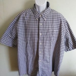 Knightsbridge Blue Plaid Button Up Shirt 3X